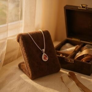 Sunset Moissanite Pendant Necklace – 2 Carat